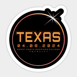 Solar Eclipse 2024 Texas Total Eclipse Totality Sticker